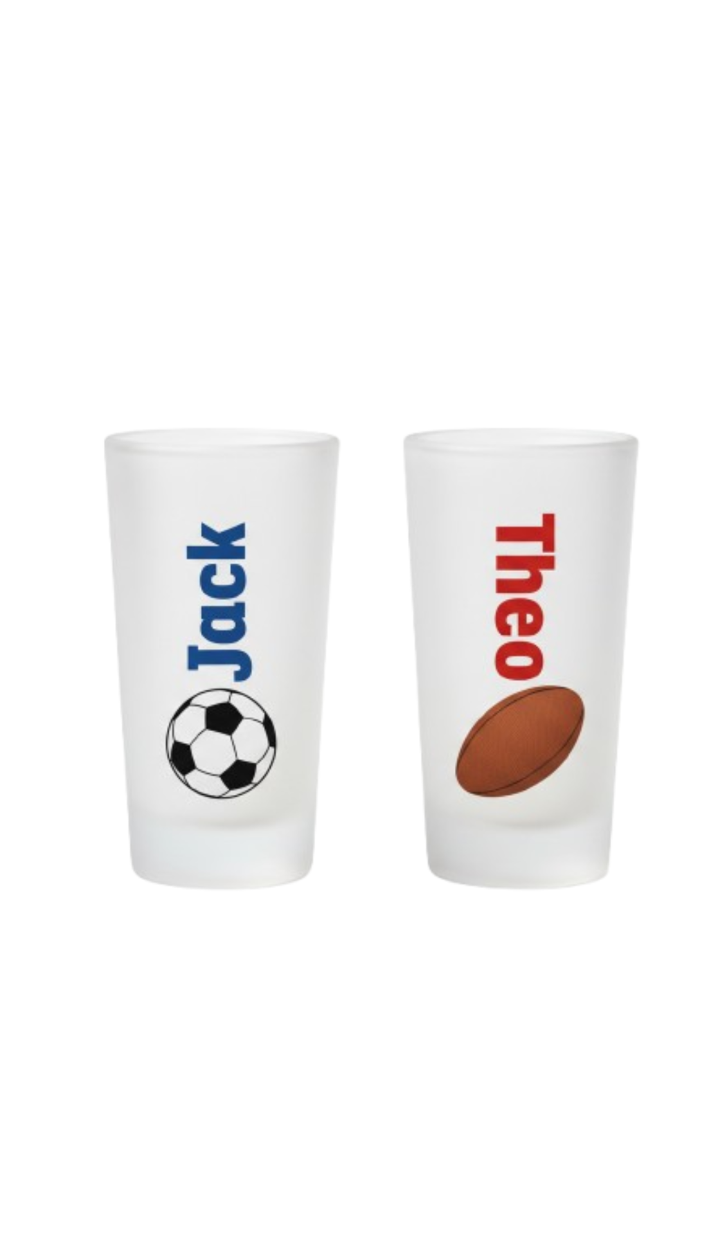 Personalised Frosted Shot Glasses Set of 2
