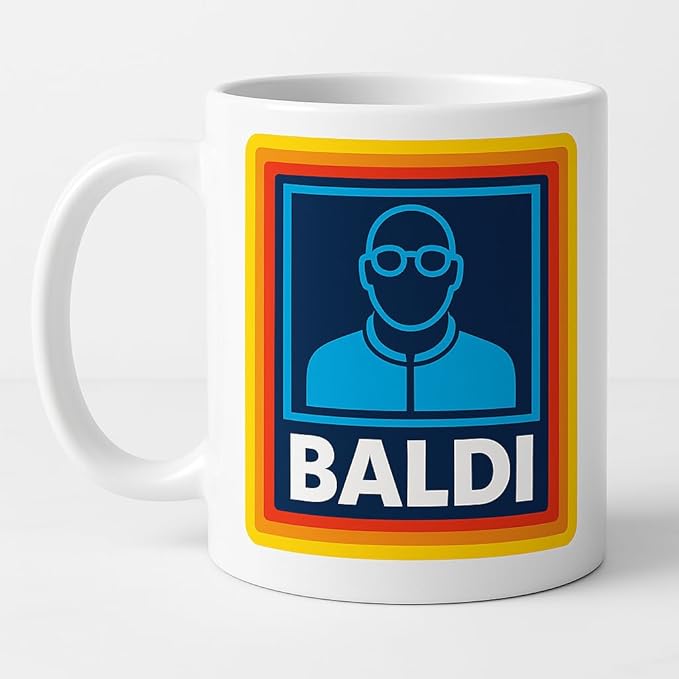 Baldi Mug – 11oz White Ceramic