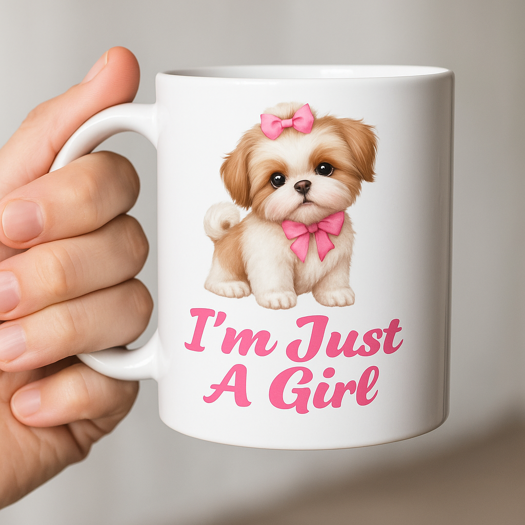 I'm Just A Girl Mug 11 oz