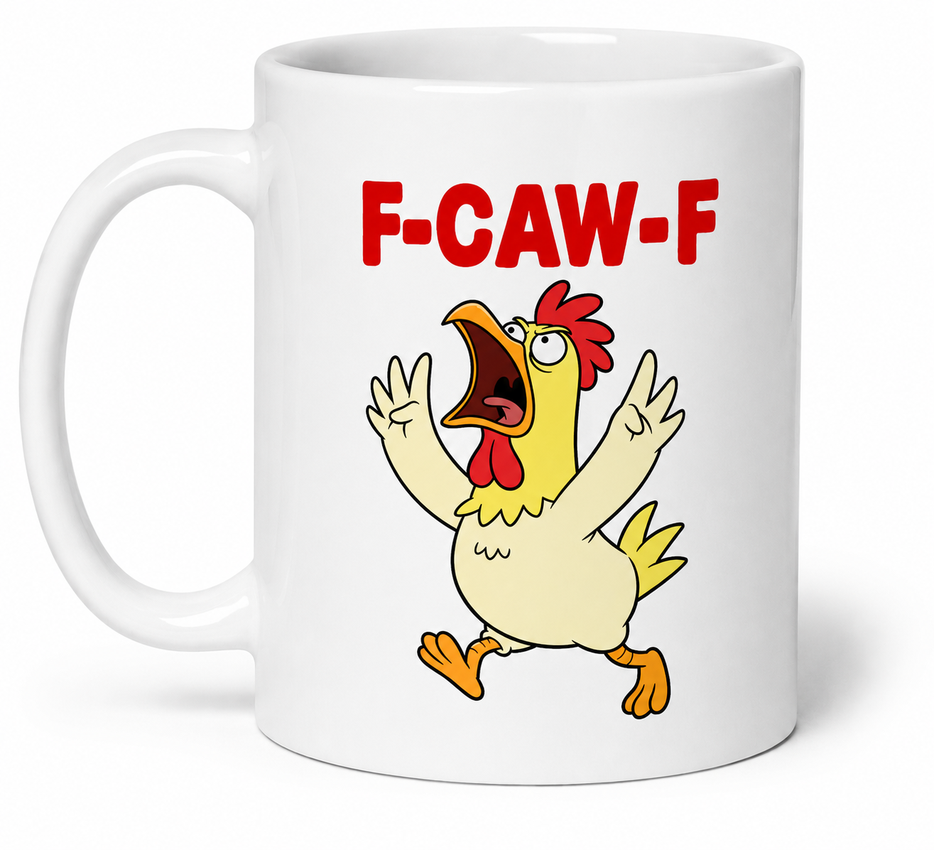 F-CAW-F Funny Novelty Mug – 11oz White Ceramic