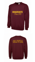Personalised Graduation Jumper Class of Year Name On The Back