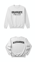 Personalised Graduation White Jumper Class of Year