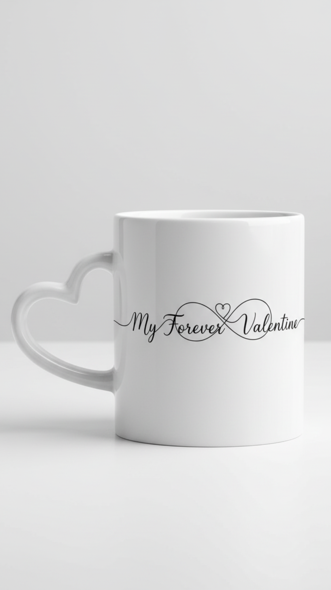 My Forever Valentine Heart Handle Mug - 11 oz