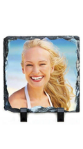 Personalised Rock Photo Slate Square 15 cm x 15 cm