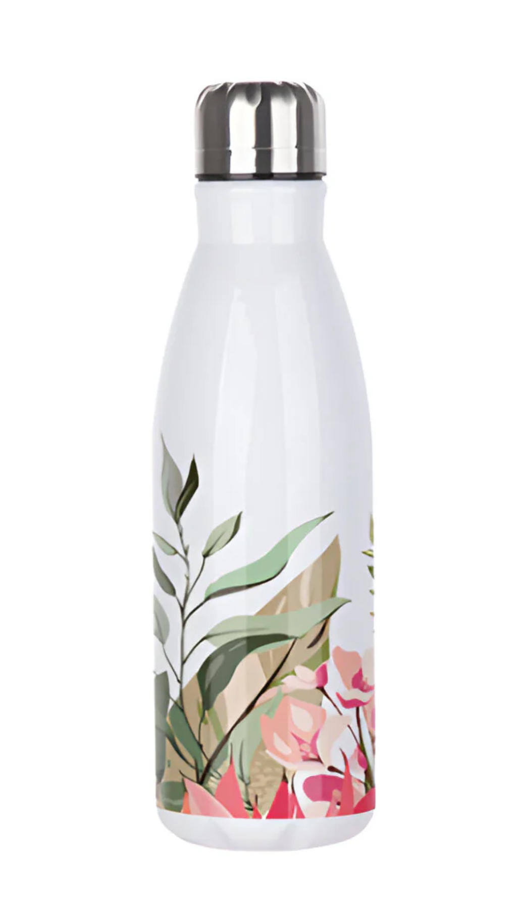 Personalised 650ml White Aluminium Bowling Bottle