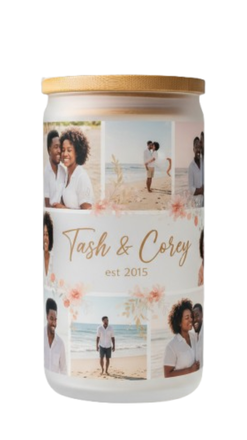 Personalised Frosted Glass Tumbler  16oz