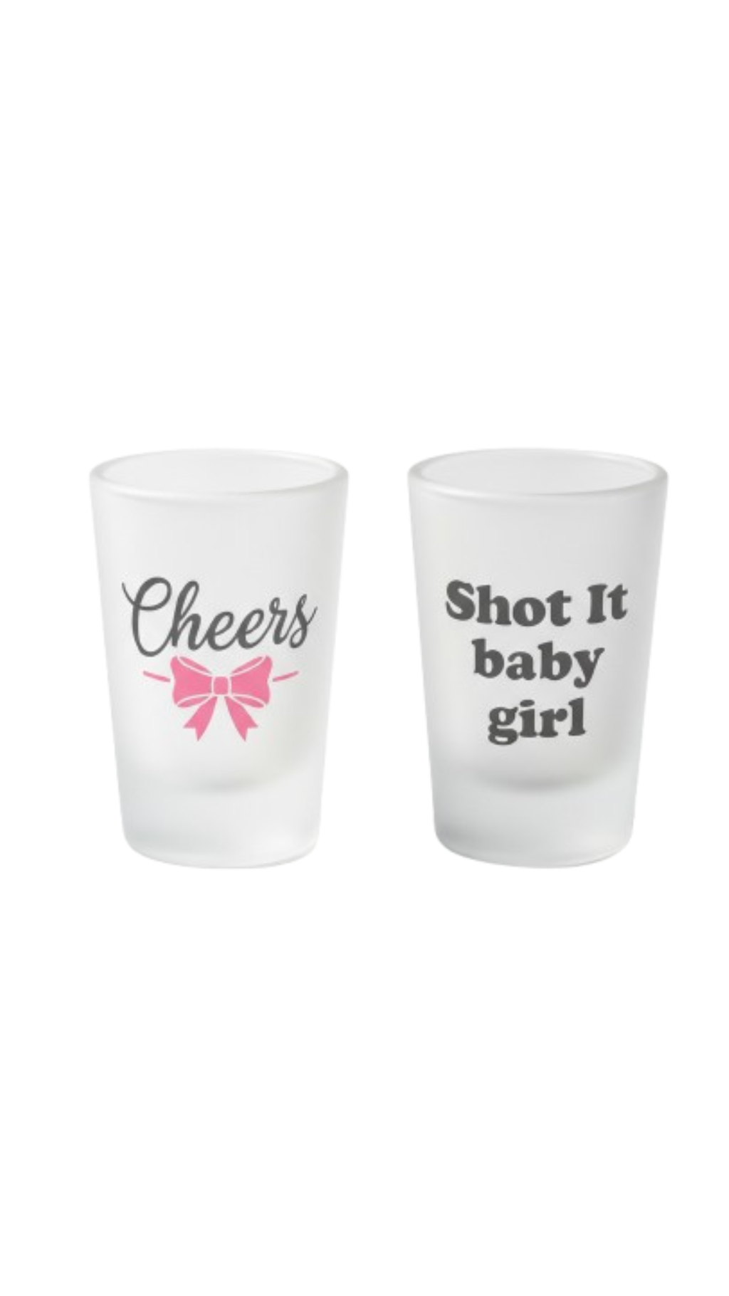 Personalised Frosted Shot Glasses Set of 2