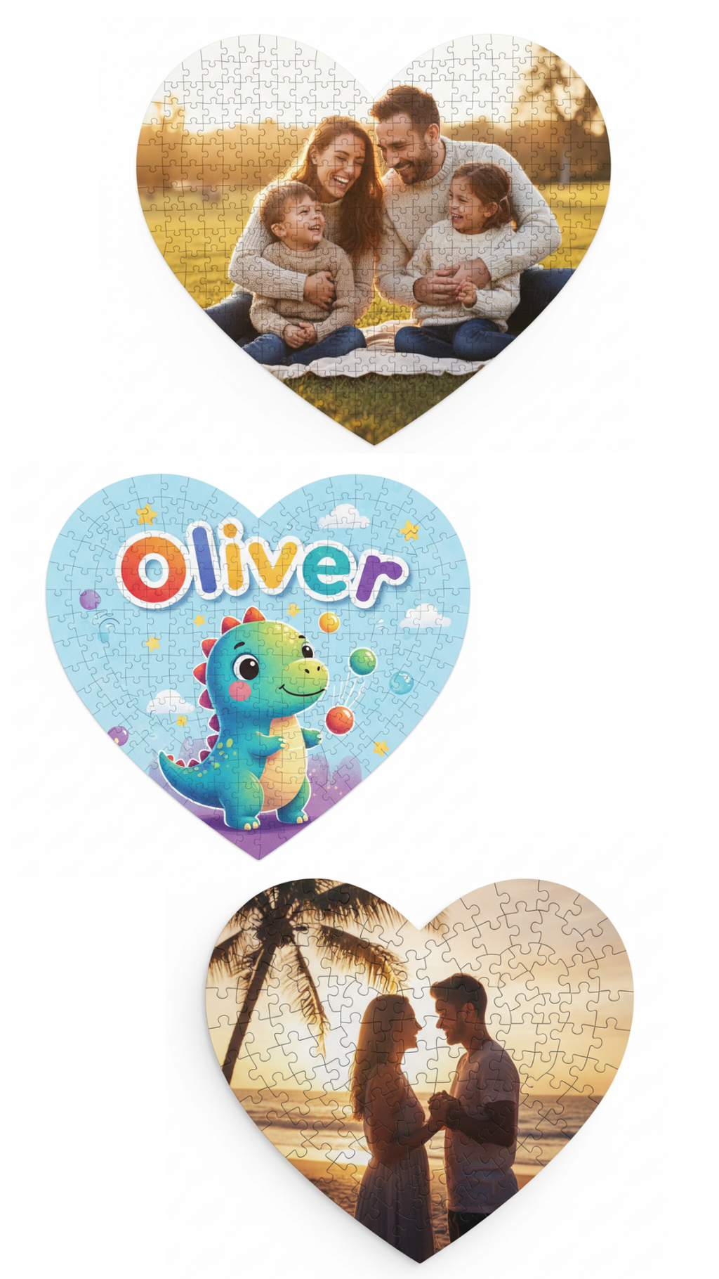 Personalised Heart Jigsaw Puzzle