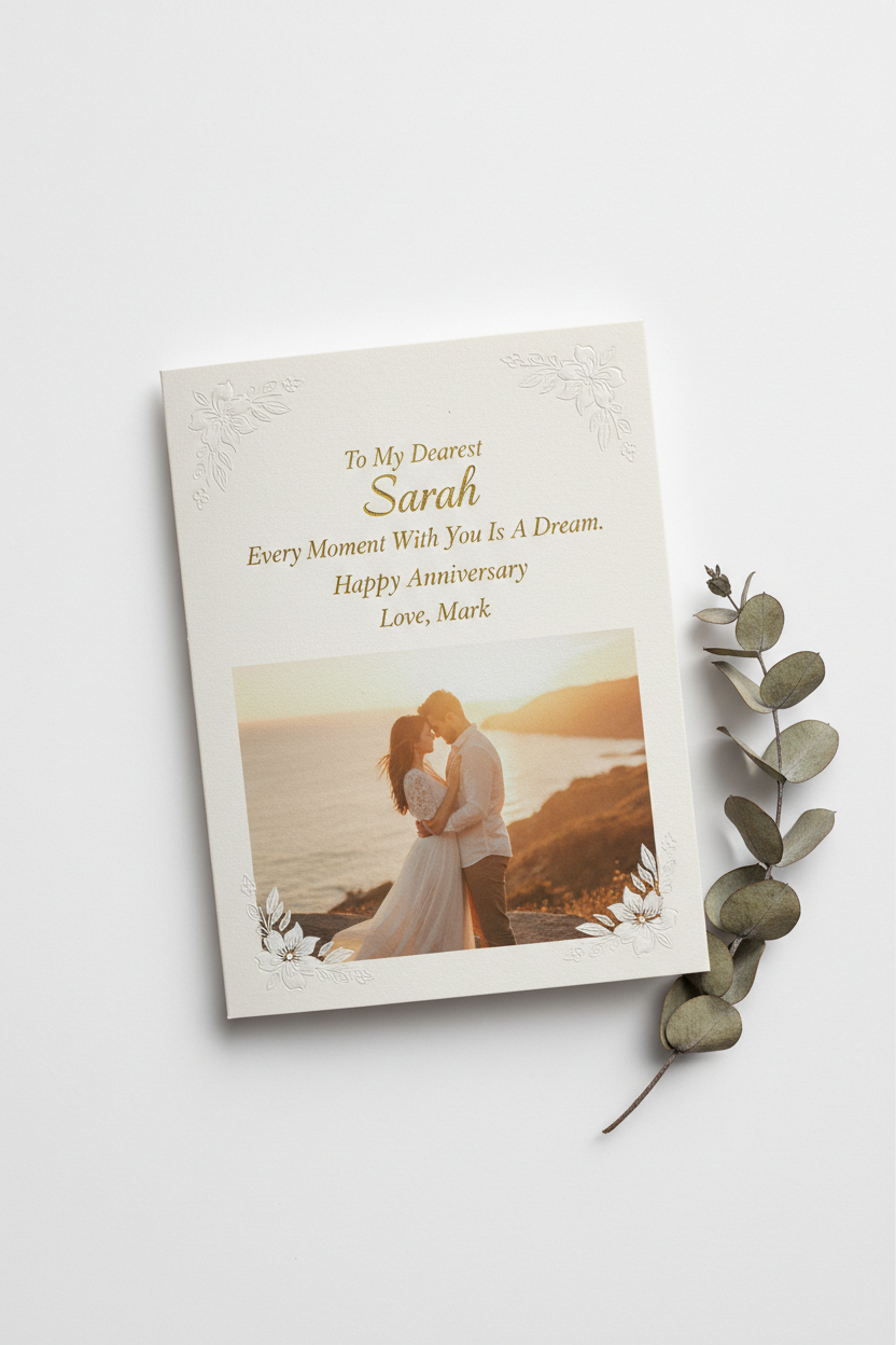 A5 Card with Couple on Front