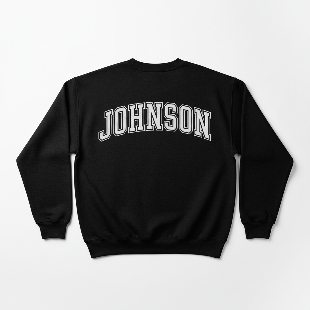 Black Graduation Jumper Back View