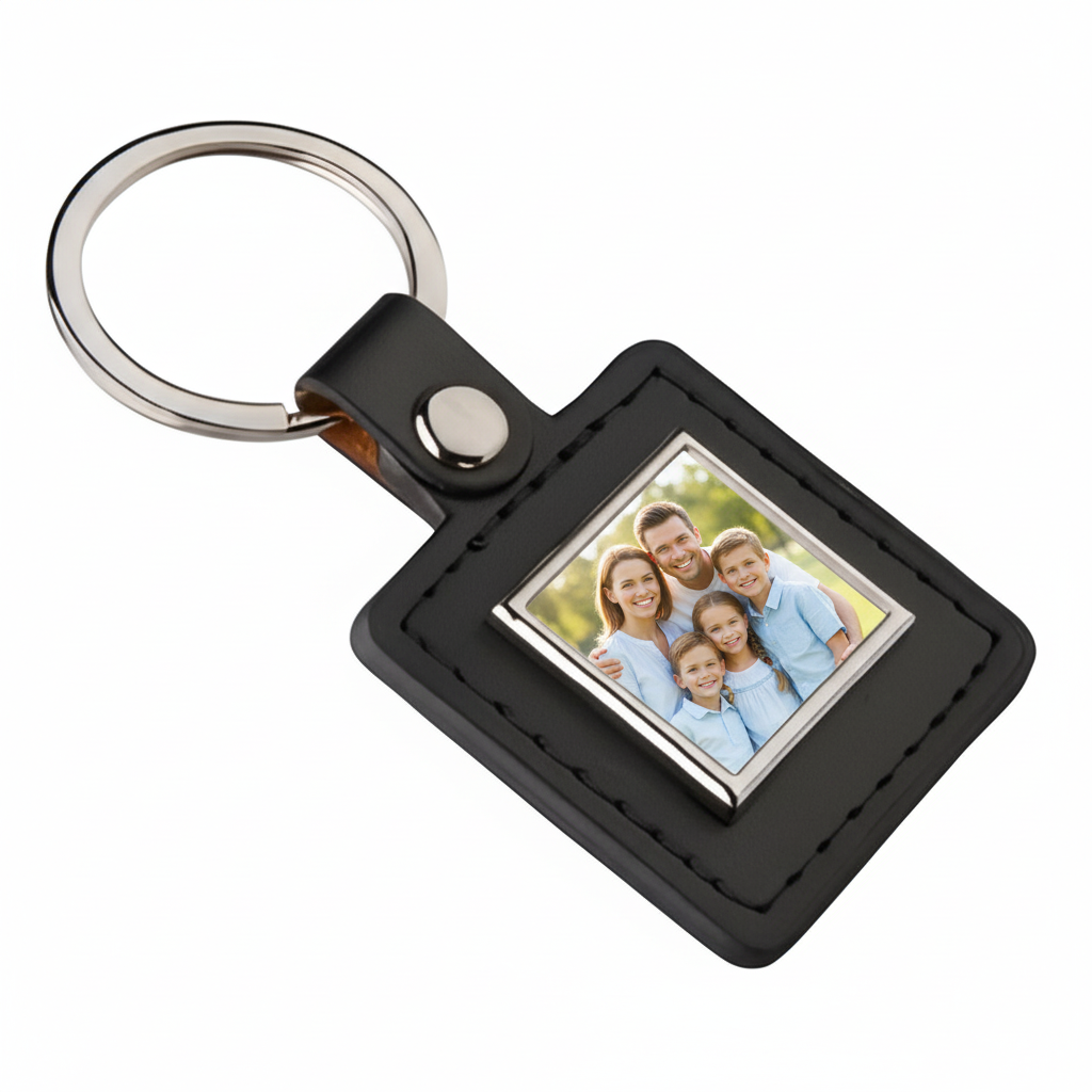 Family photo keyring mockup