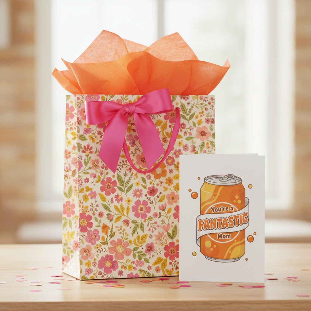 Fantastic Mom Card Gift Scene