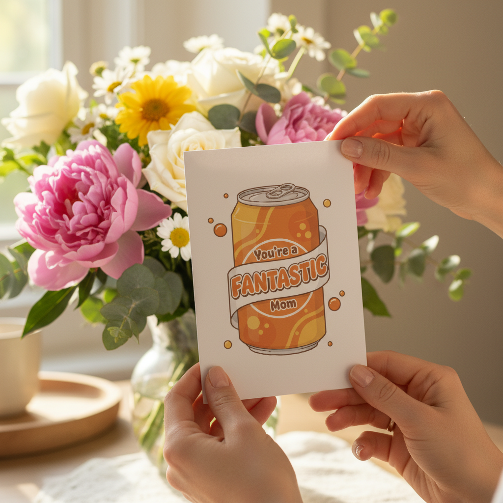 Fantastic Mom Card with Flowers