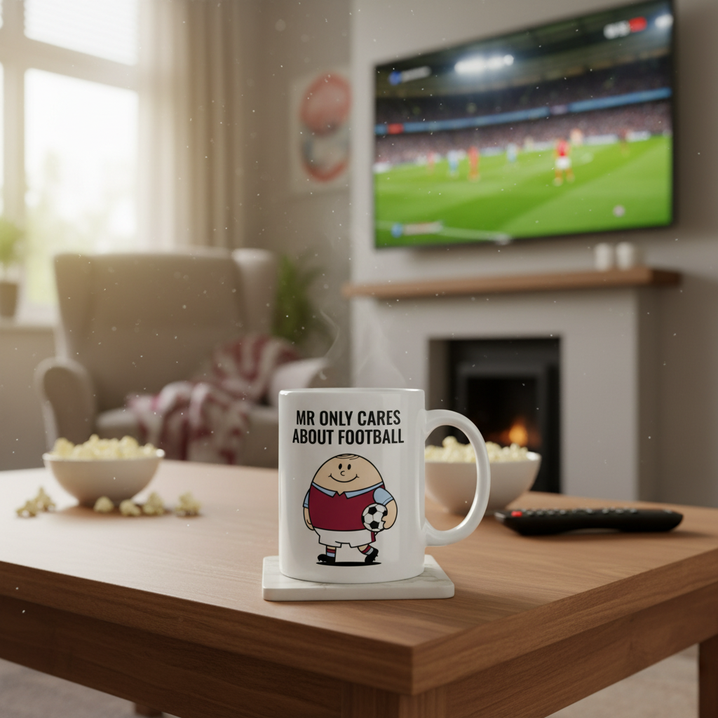 Mr Only Cares About Football - 11 oz Mug