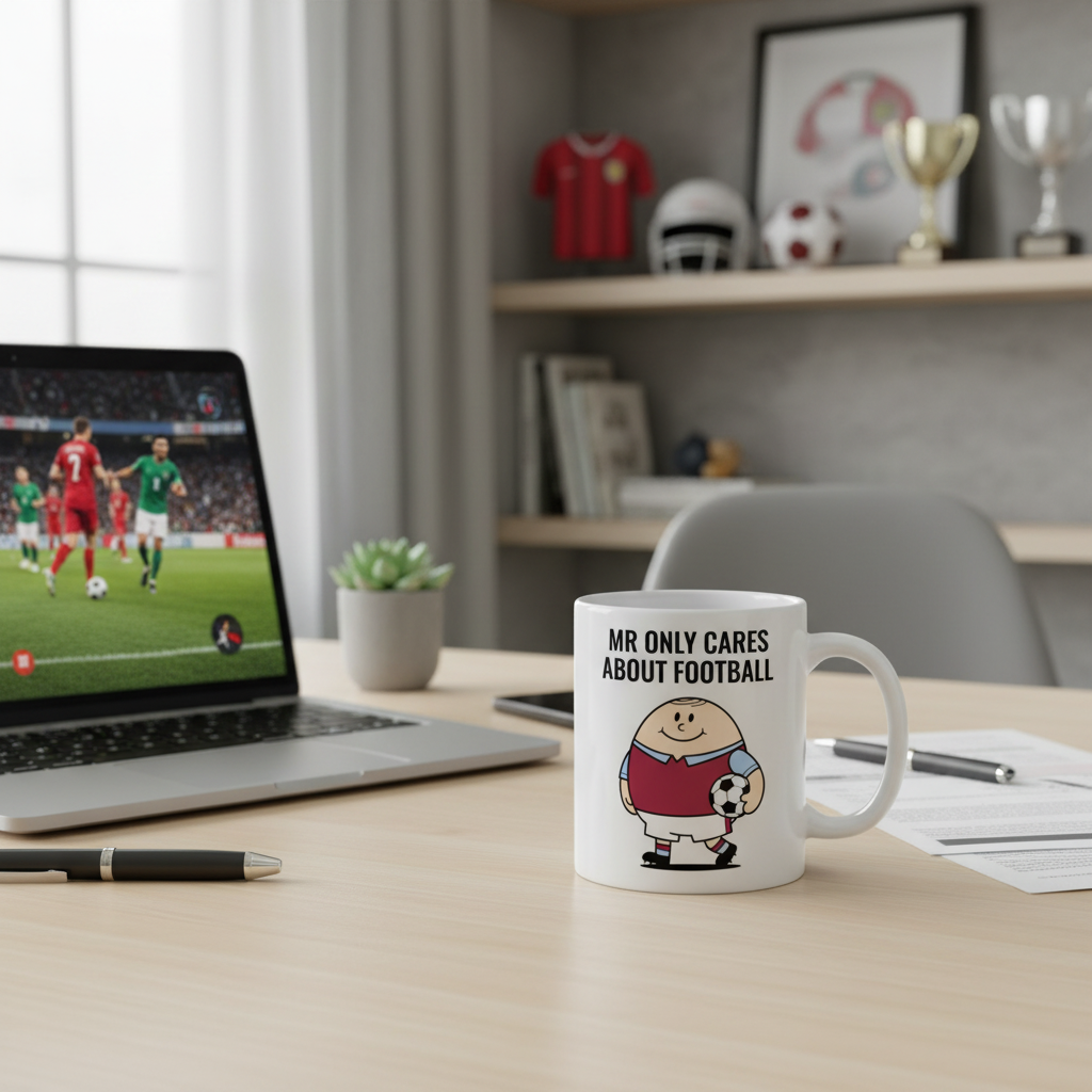 Mr Only Cares About Football - 11 oz Mug