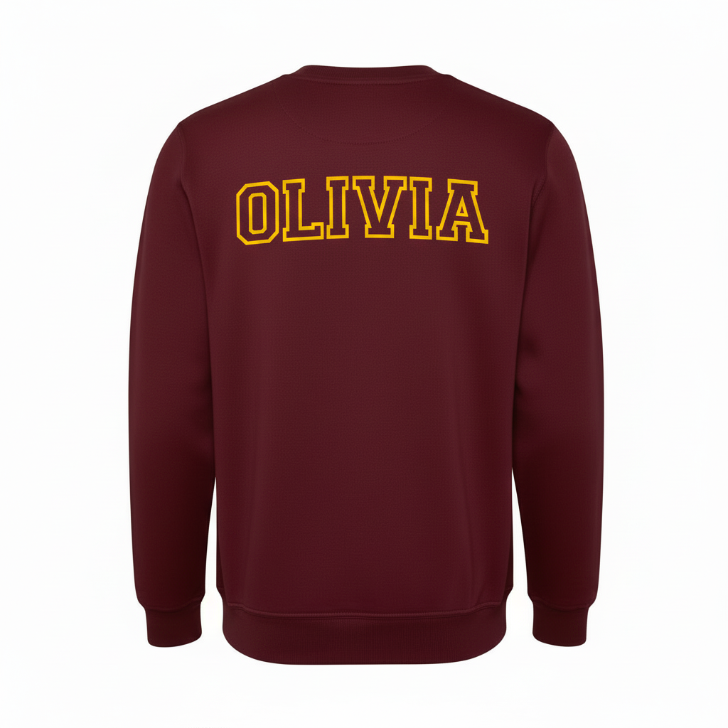 Graduation Jumper Back - Yellow Font