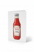 Just Like Ketchup Mother's Day standing card with ketchup bottle design