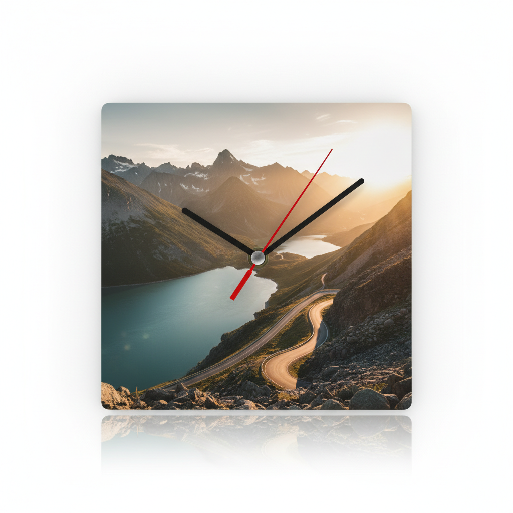 Landscape photo clock example