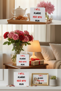 Mother's Day card in 4 vertical settings
