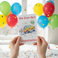 New Driver Card Celebration Scene