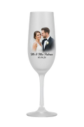 Personalised Champagne Flute Frosted for Wedding