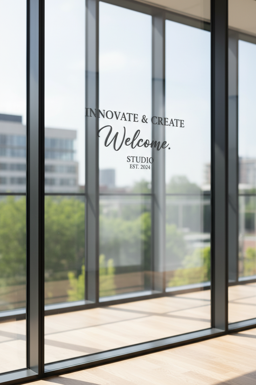 Vinyl Decal on Window